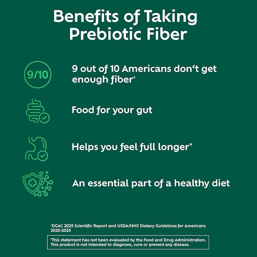 Benefiber Daily Prebiotic Fiber Supplement Powder Unflavored 8.7 oz 62 Servings