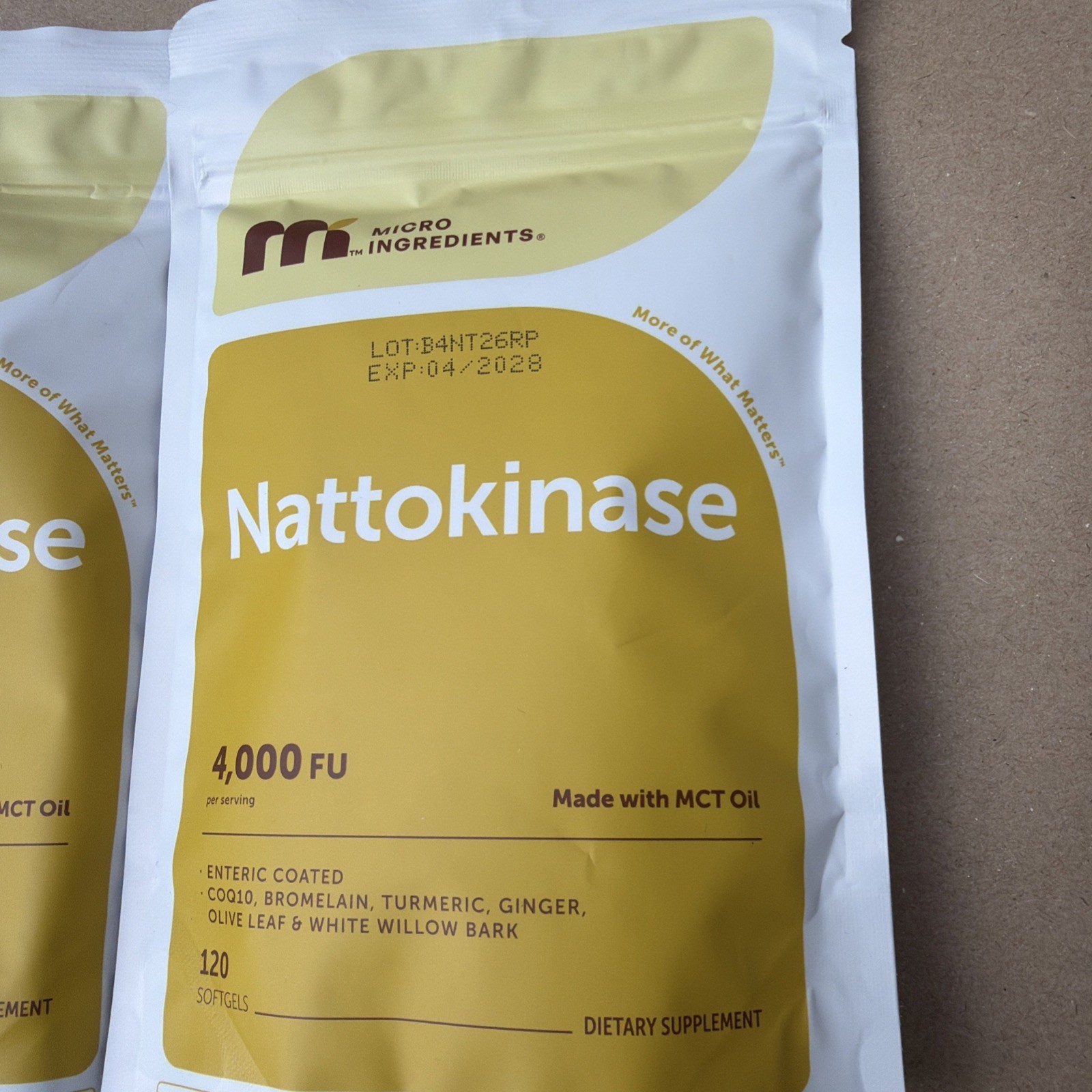 2 Pack 7-in-1 Nattokinase Supplement, 120 Softgels 4000 FU Per Serving 04/2028