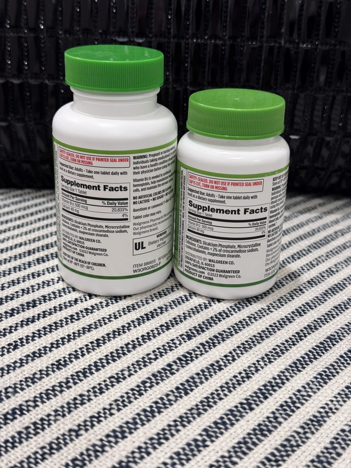 Walgreens Vitamin B-12 500MCG 400 Tablets Exp12/2025