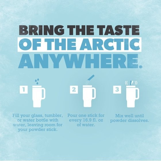 Pure Kick Arctic Variety pack Singles to Go Powdered Drink Mix 30 Count Packets
