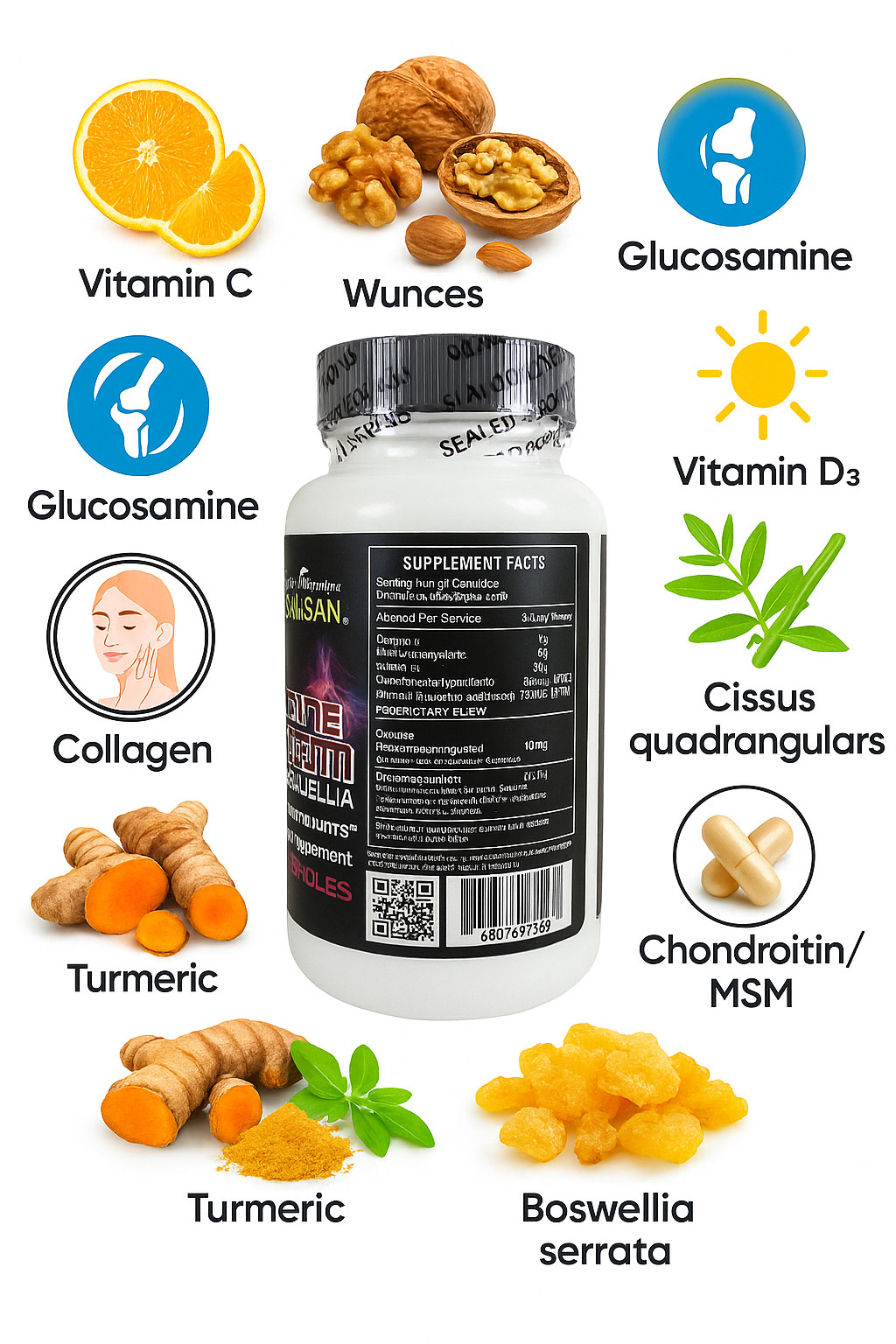 Glucosamine Chondroitin Joint Msm Strength Triple alivio rodilla