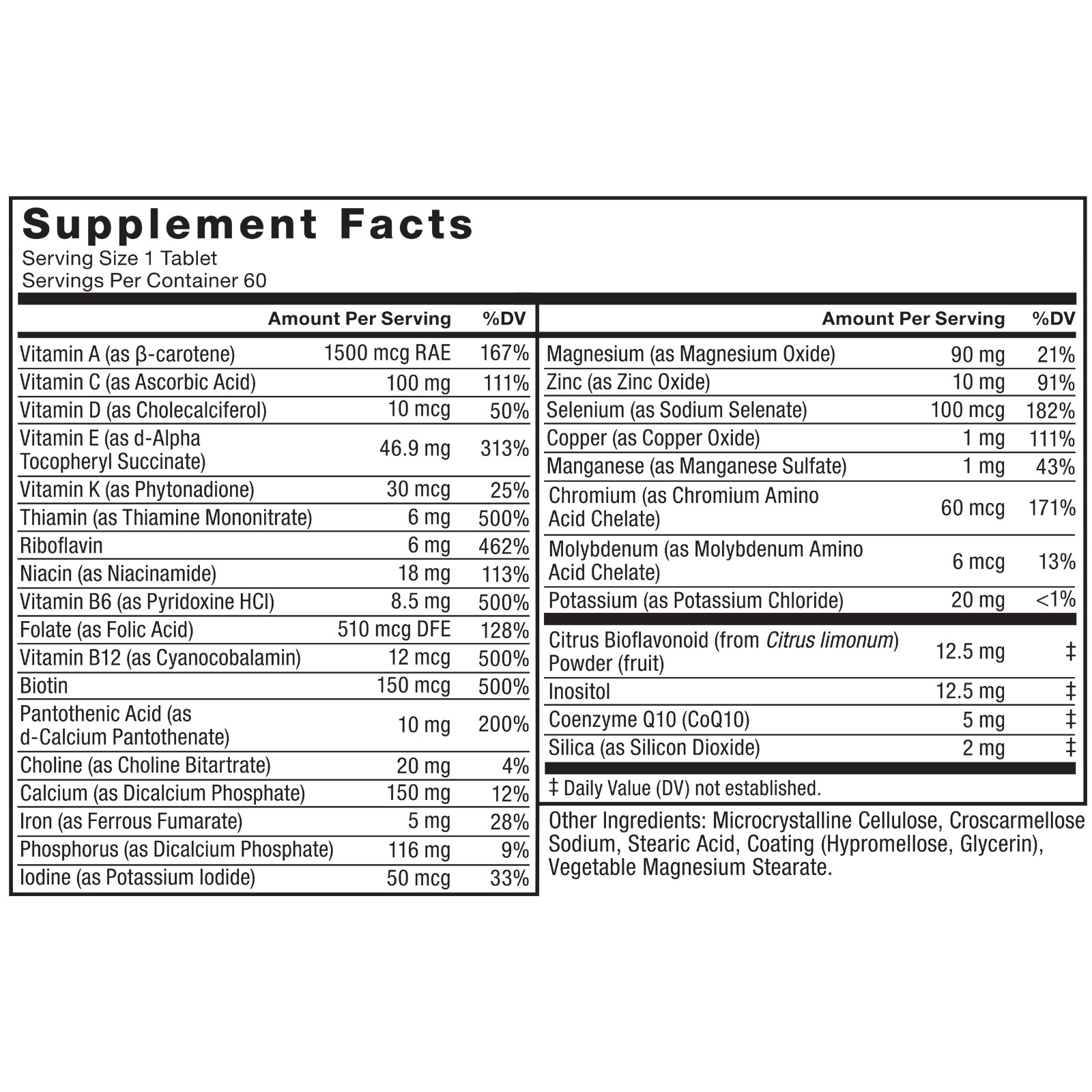 Force Factor Men’s Multivitamin 50 Plus, 26 Vitamins & Minerals & Phytonutrients