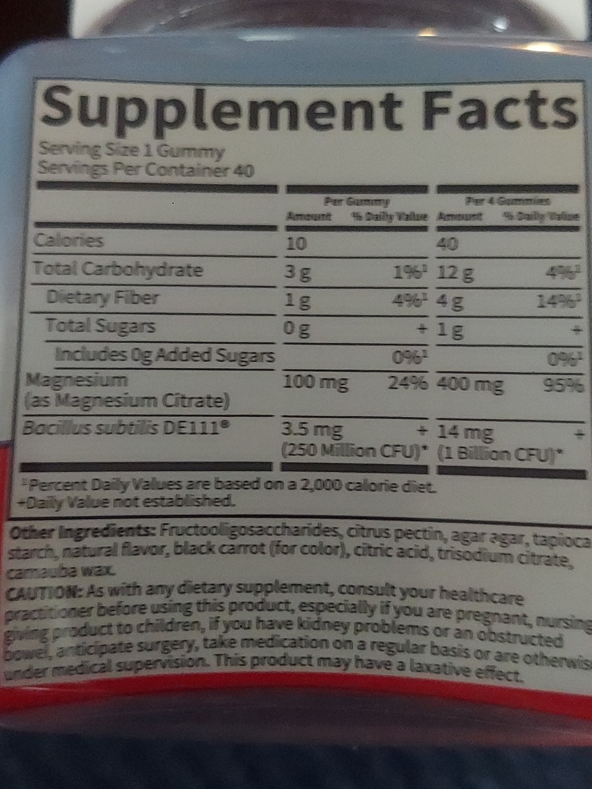 Magnesium Pre & Probiotic Gummies 40 X 2 Lot Of 2 Garden of Life Exp 11/26