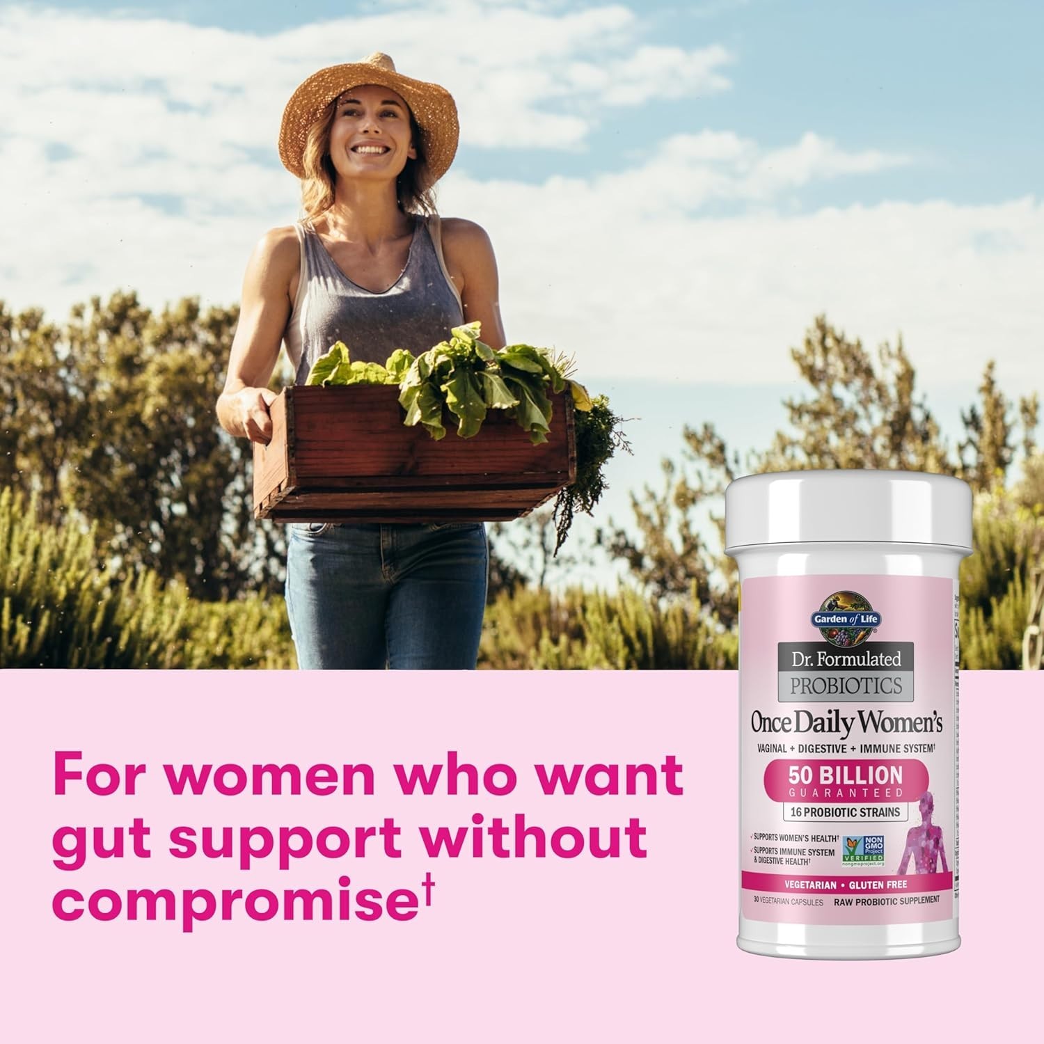 Garden of Life Dr. Formulated Probiotics for Women’s 50B CFU 16 Prob 30Caps~2027