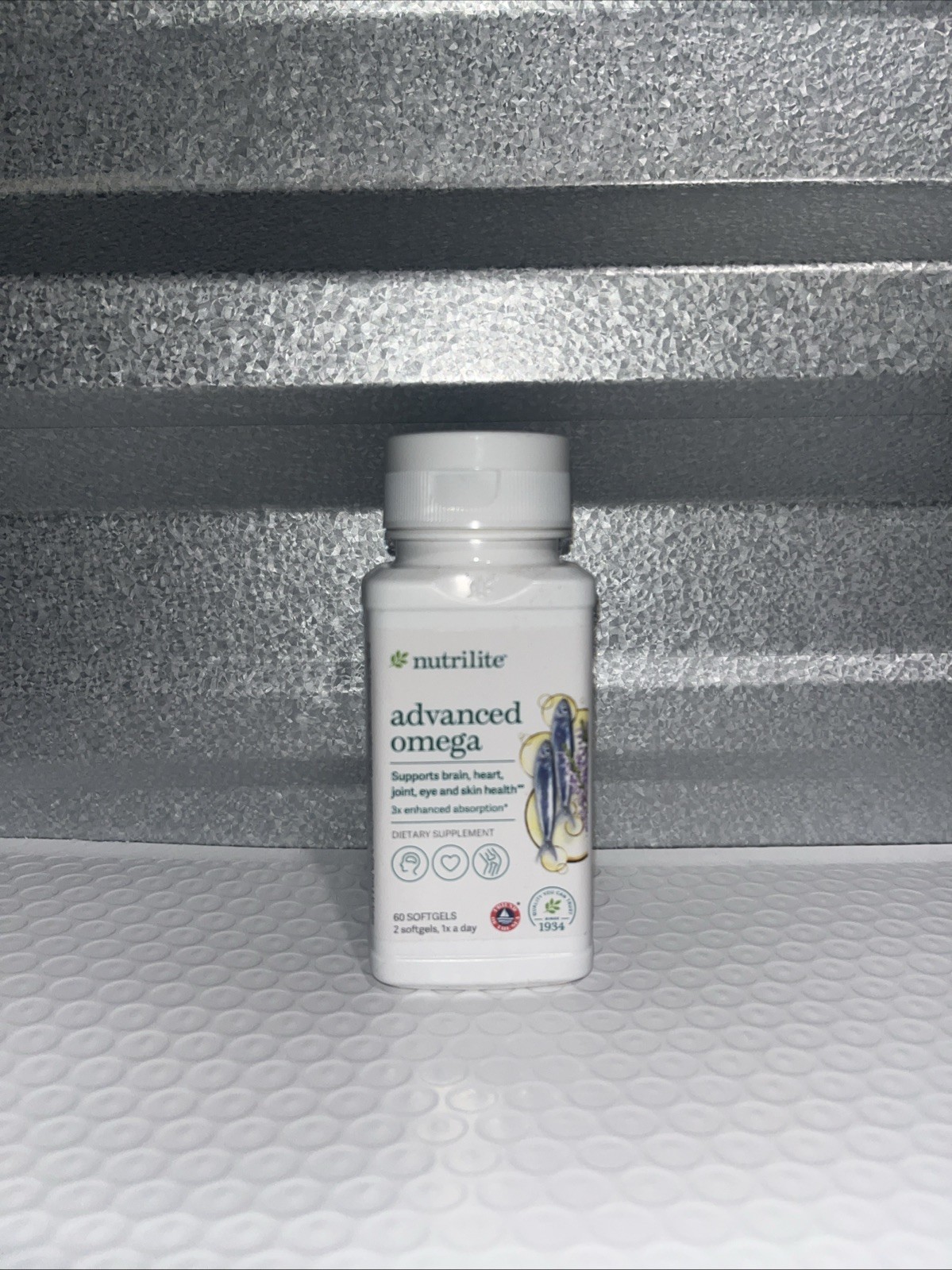 Amway Nutrilite Advanced Omega Softgels 60 Tablets Exp 12/27