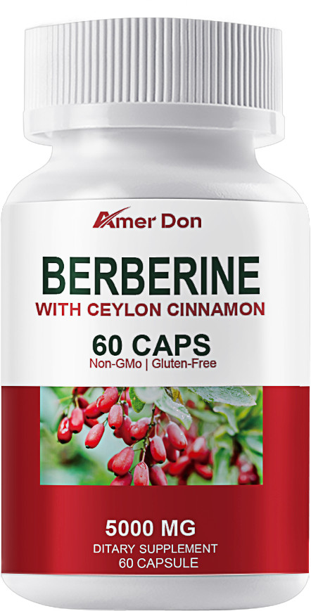 Berberine HCl 1200mg – 2 Bottles High Potency Berberine – Blood Sugar Support