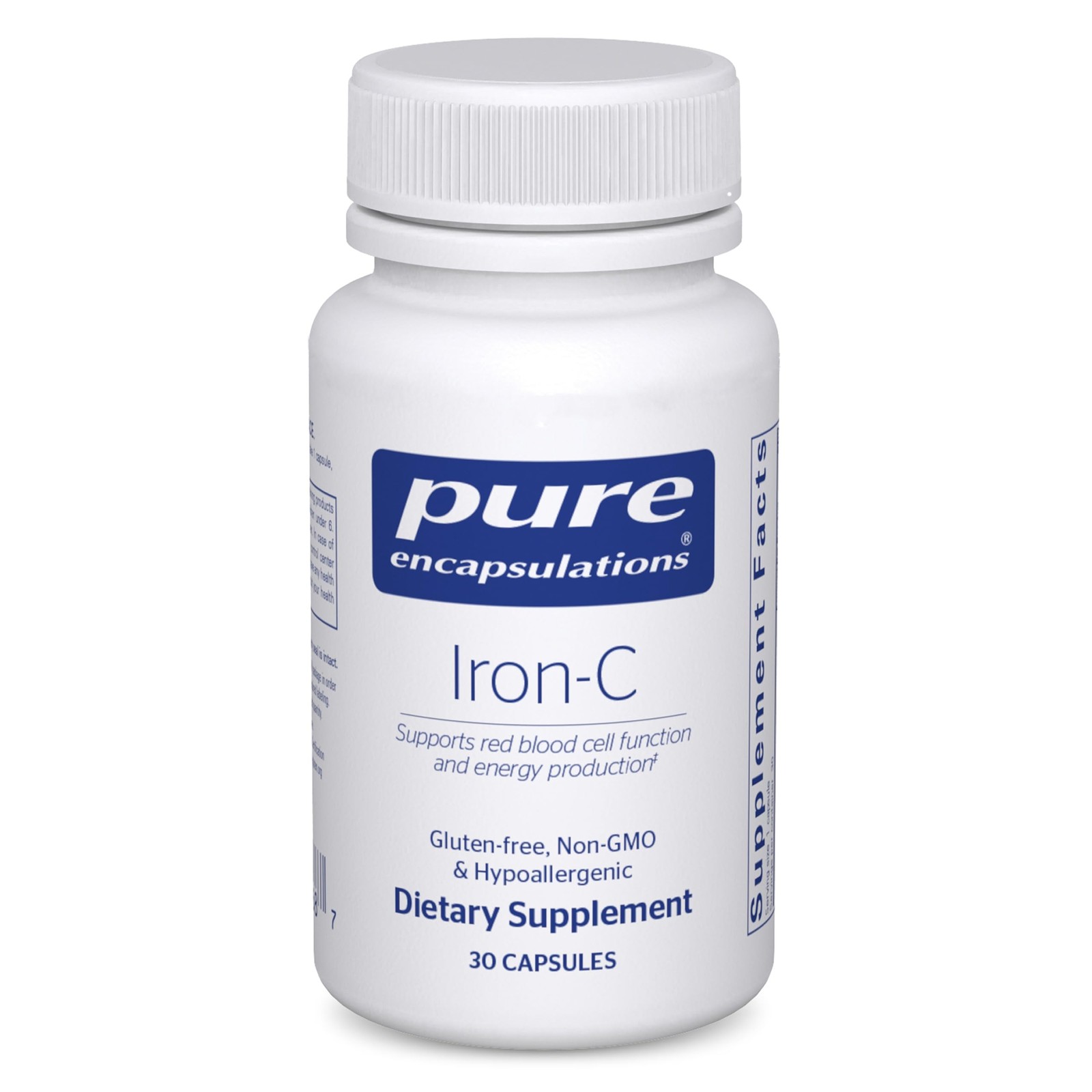 Pure Encapsulations Iron-C – 15 mg – 175 Vitamin C – 30 Count (Pack of 1)