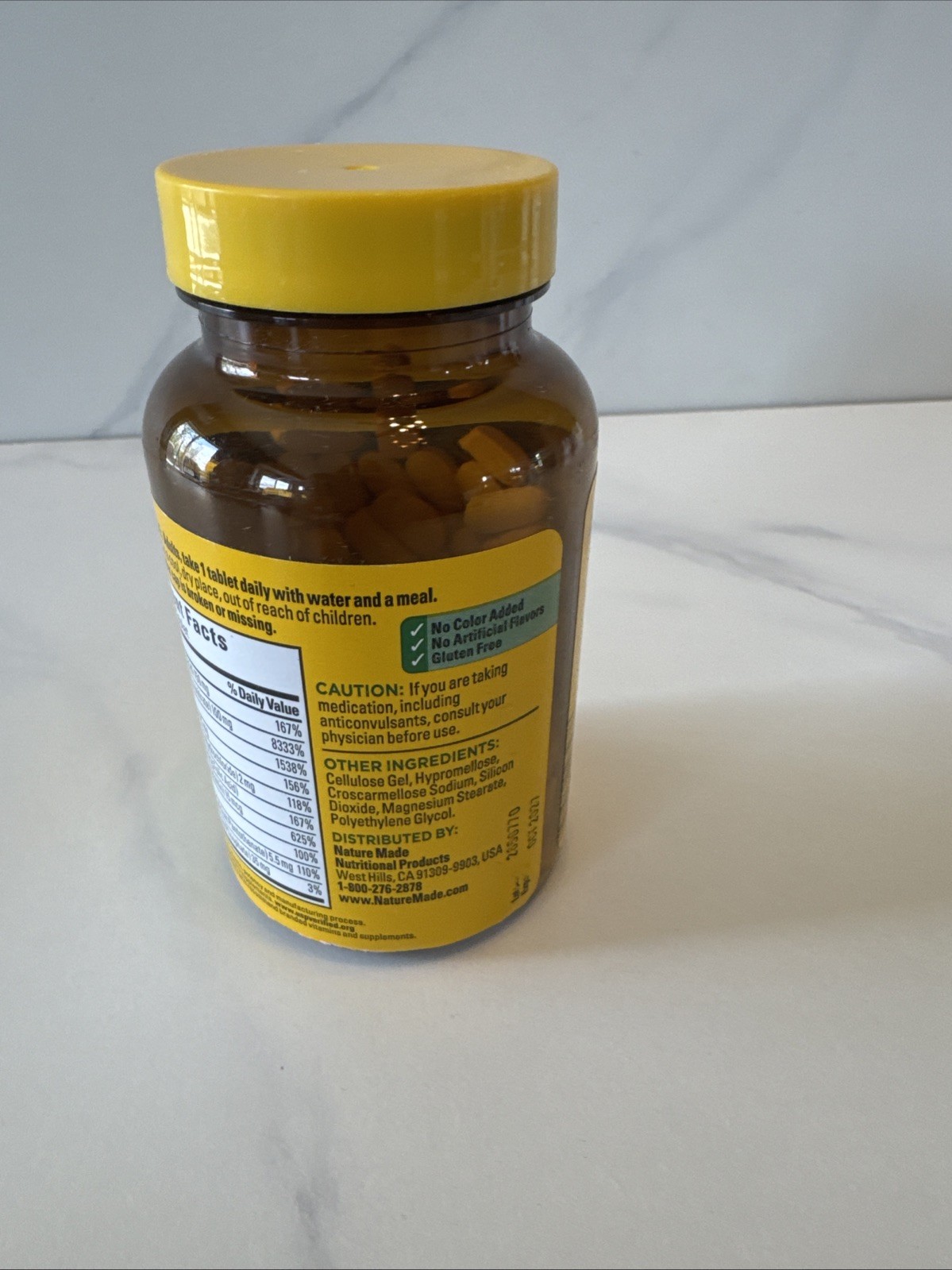 Nature Made Super B-Complex with C Dietary Supplement 140 Tablets Exp 10/2027
