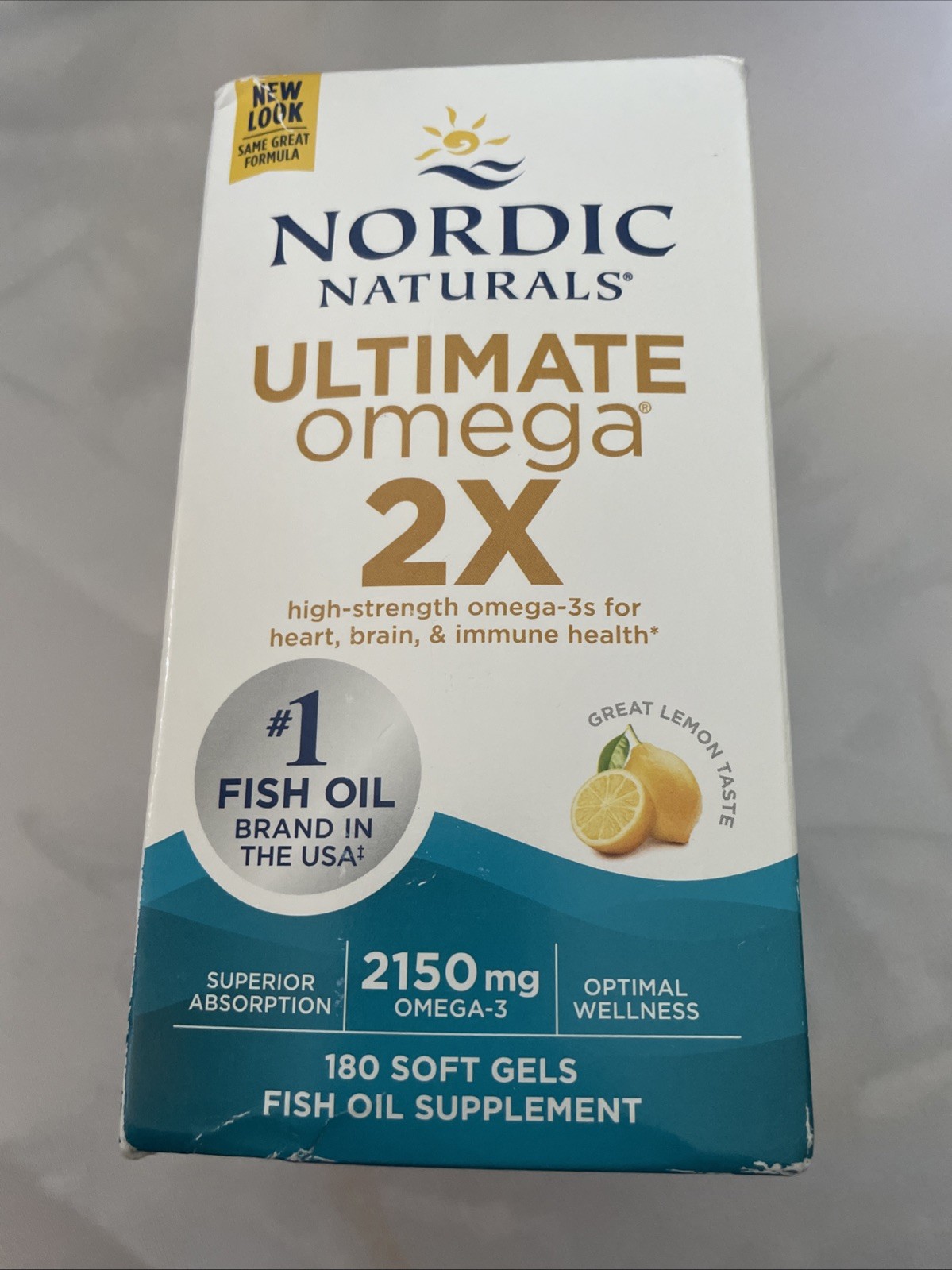 Nordic Naturals Omega-3 Softgel Capsule – 180 Count Exp 07/2026