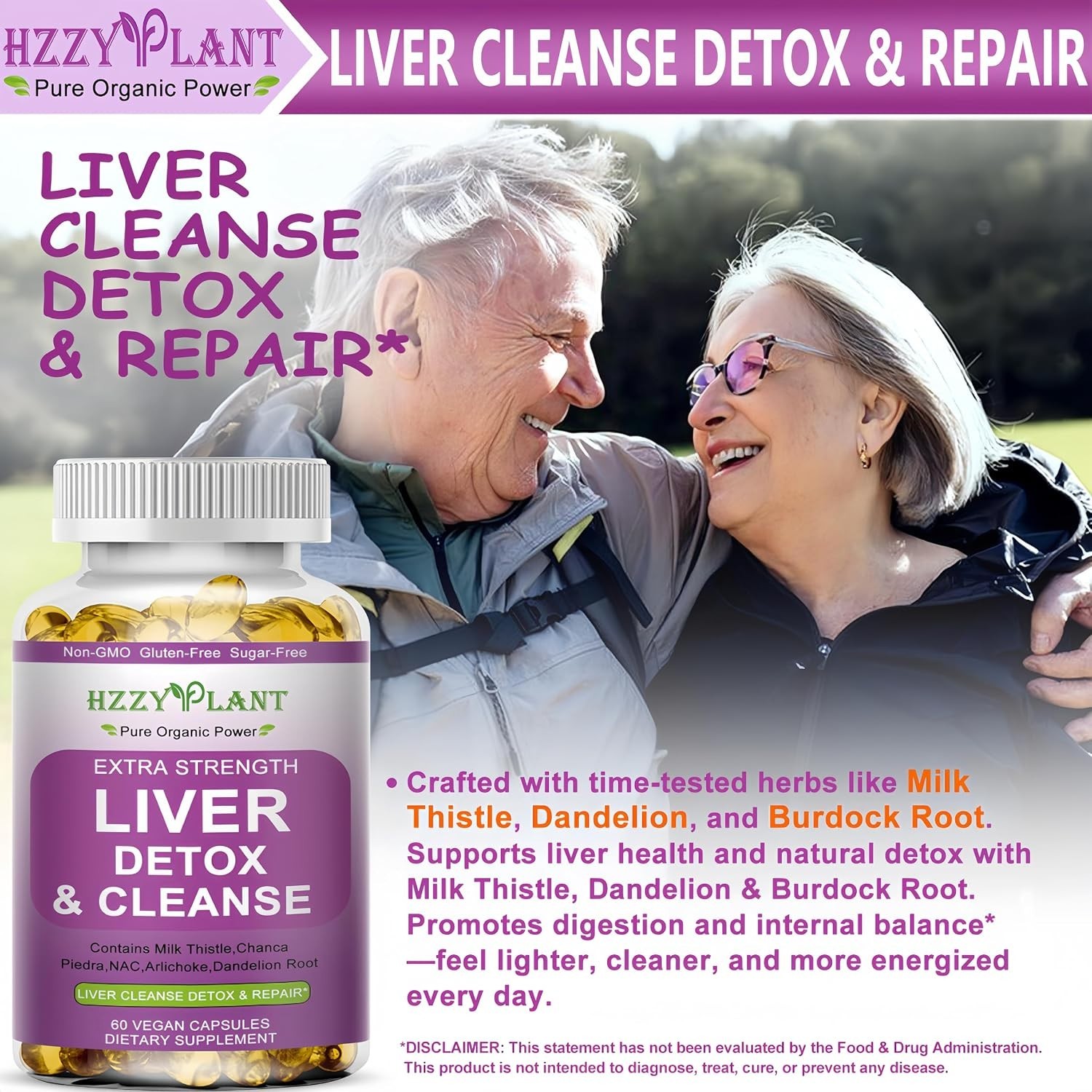 Natural Liver Support – High Absorption Detox Softgels with Dandelion Root