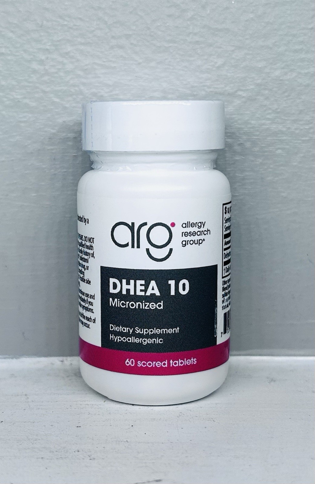 Allergy Research Group DHEA 10, 60 Tablets- NEW SEALED