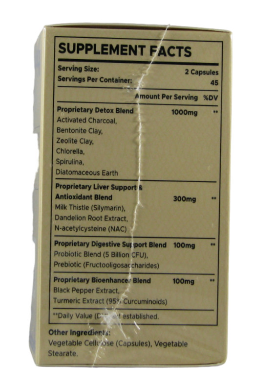Jagielolia All-in-One Detox Binder Supplement 1500 MG High Bioavailability 90 Ca