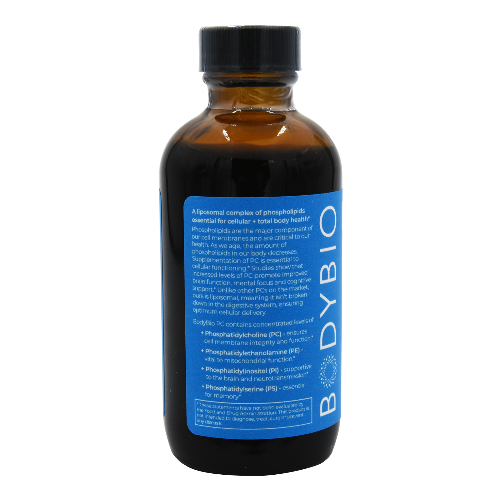 BodyBio Phosphatidylcholine For Mental Focus, Brain Function, Celluar Repair 4oz