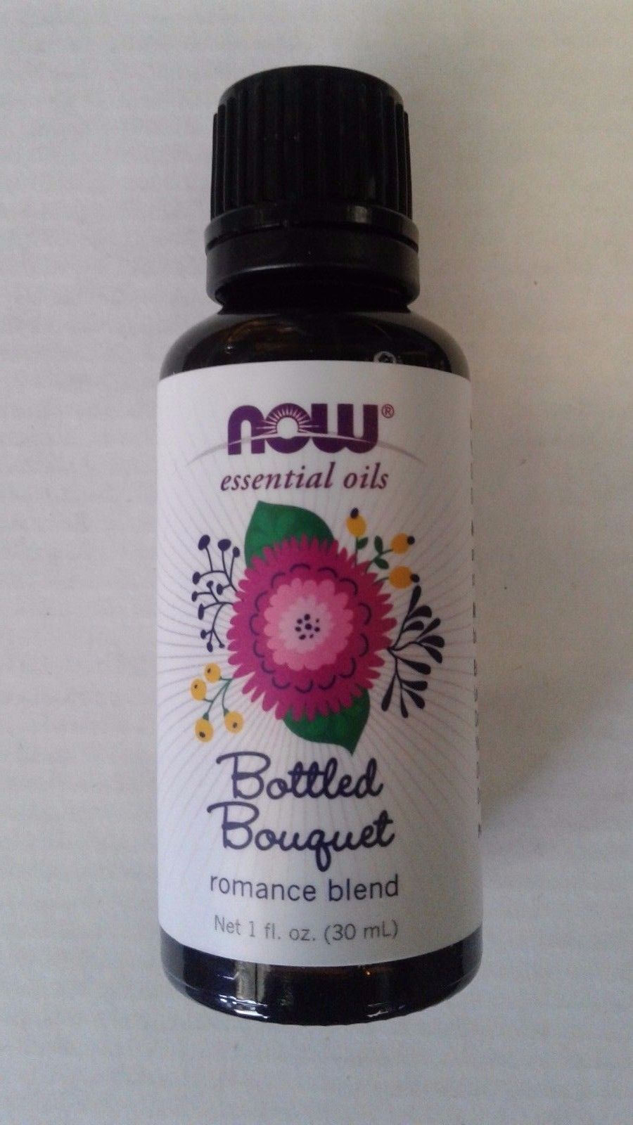 Now Foods Bottle Bouquet Romance Essential Oil Blend 1oz For Diffusers & Burners