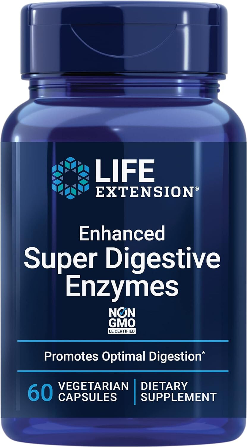 Life Extension Enhanced Super Digestive Enzymes 60 vegetarian capsules