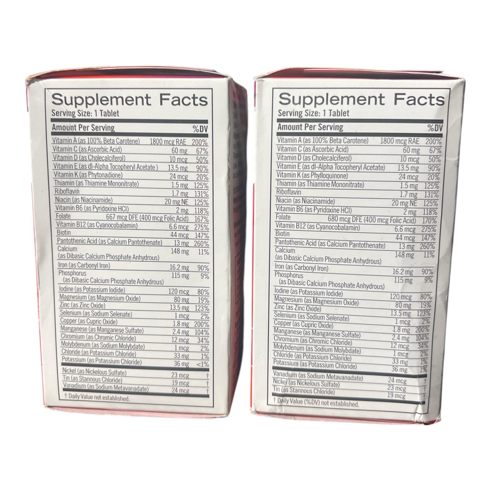 Geritol Multivitamin Multimineral Supplement 100 Tablets 2 Pack Nutrition