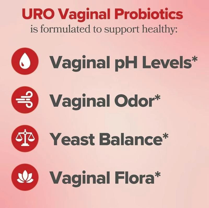 Womens Probiotic pH Balance Vaginal Health Prebiotics Lactobacillus 60ct