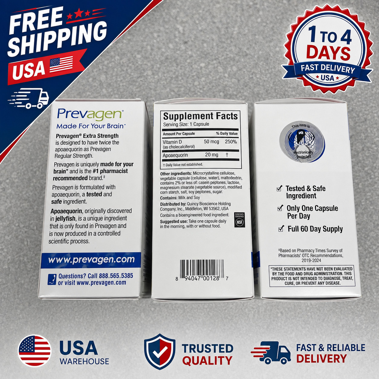 3 Previgin Extra Strength 60 Ct Capsules X3 2025 Boxes – FREE SHIPPING