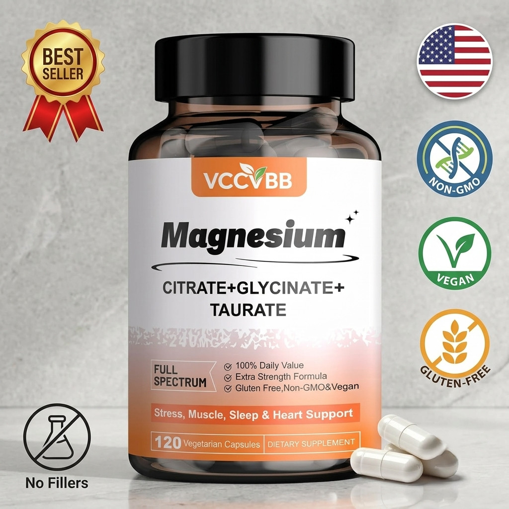 Magnesium Complex 600mg – 12 Types of Magnesium, Sleep & Muscle Support 120 ct