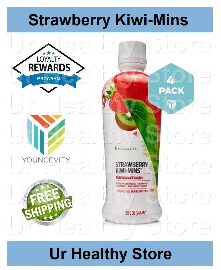 Strawberry Kiwi-Mins – 32 fl oz (4 PACK) Youngevity **LOYALTY REWARDS**