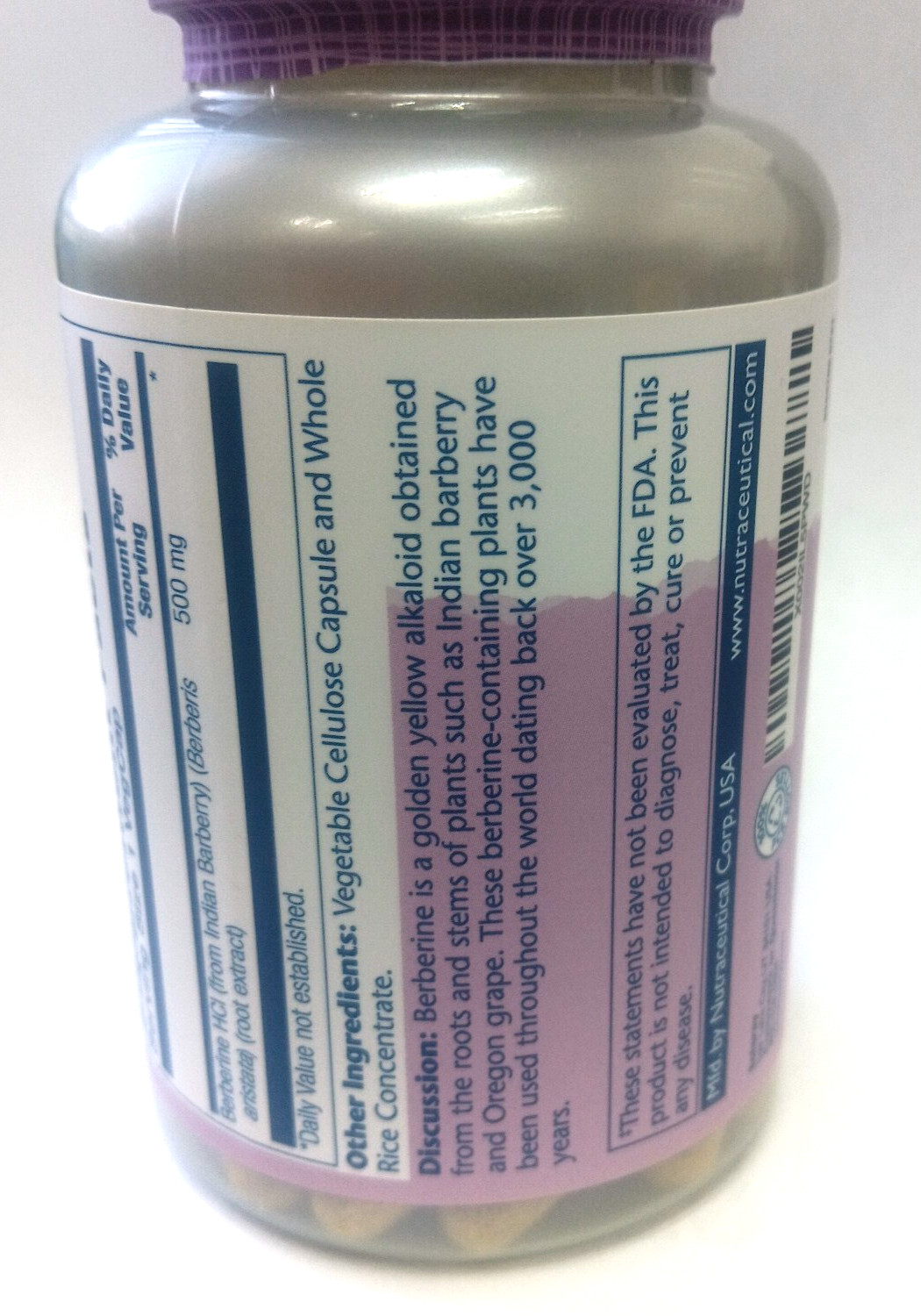 Solaray Berberine 100 Vegcaps 500mg Vital Extracts from Indian Barberry Exp 3/27