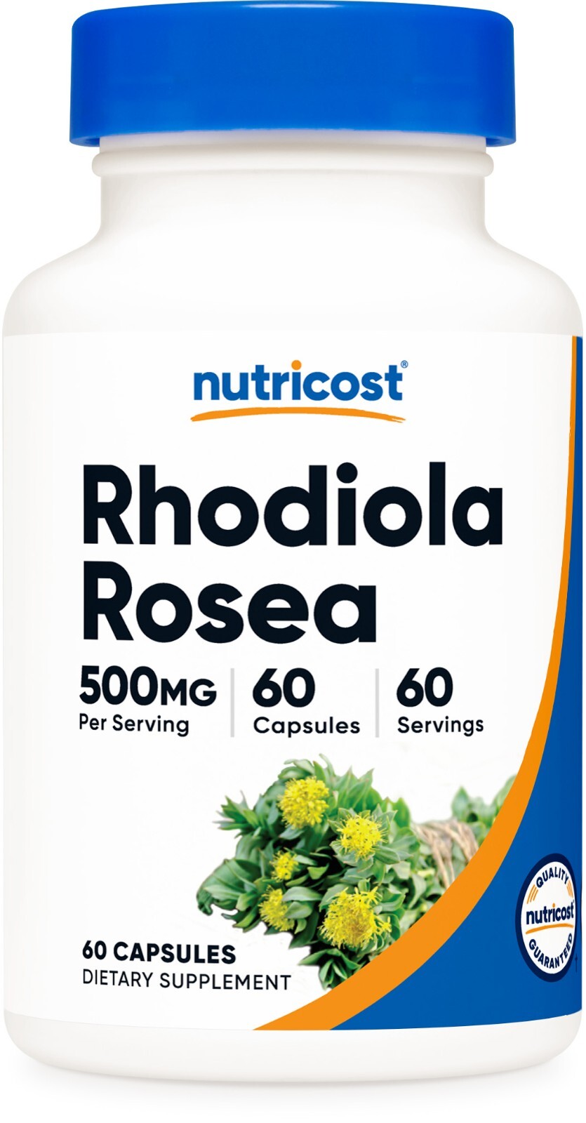 Nutricost Rhodiola Rosea 500mg, 60 Vegetable Capsules – Gluten Free and Non-GMO