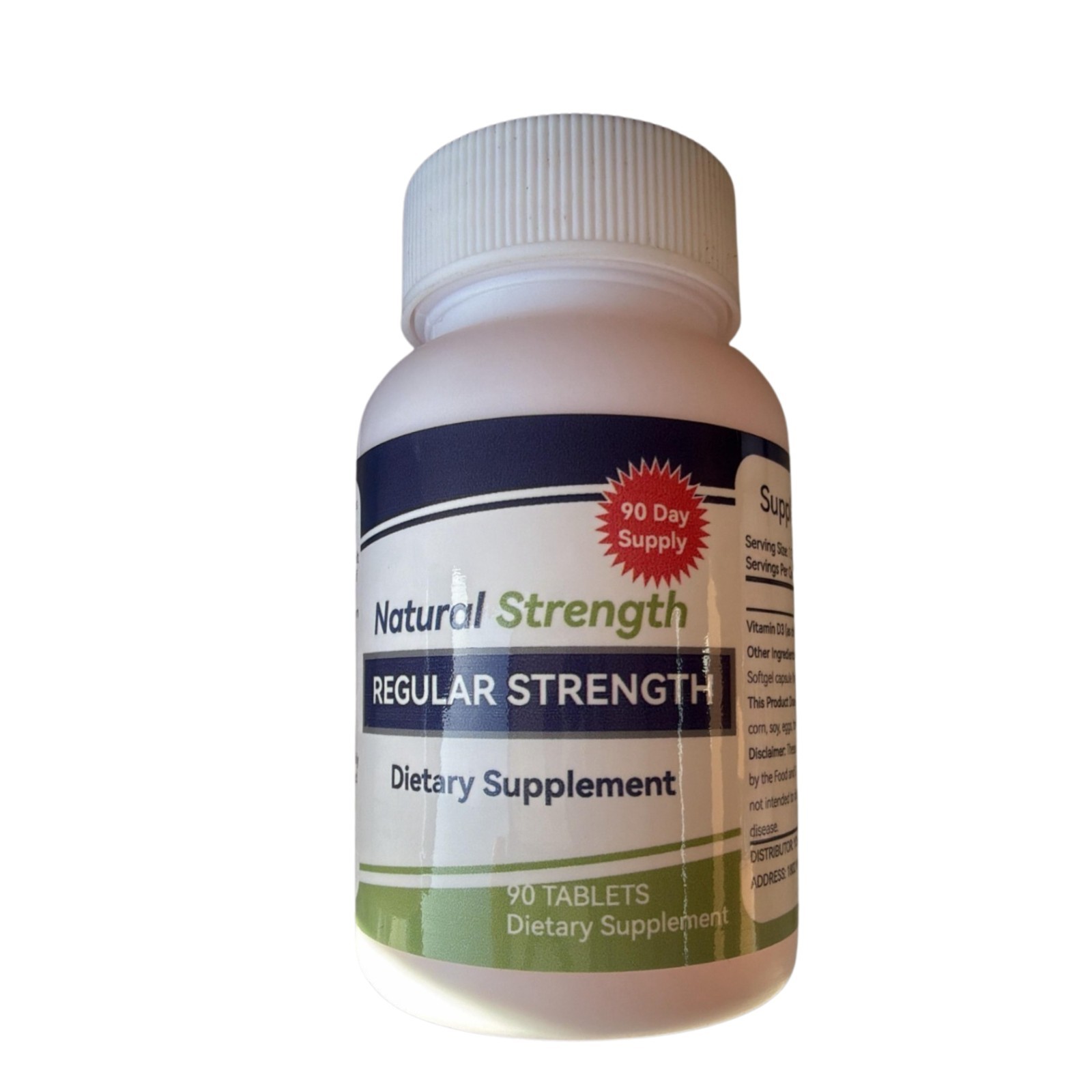 Natural Regular Strength Memory Support Brain Health Supplement 90 Tabs 01/27