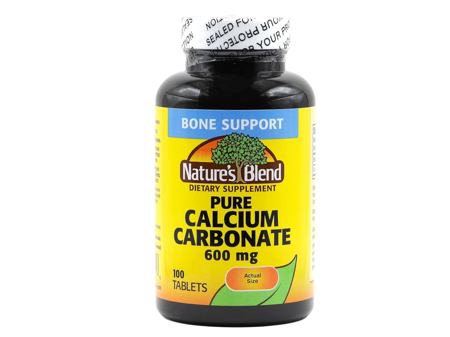 Nature’s Blend Pure Calcium Carbonate 600 mg 100 Tabs (1684)