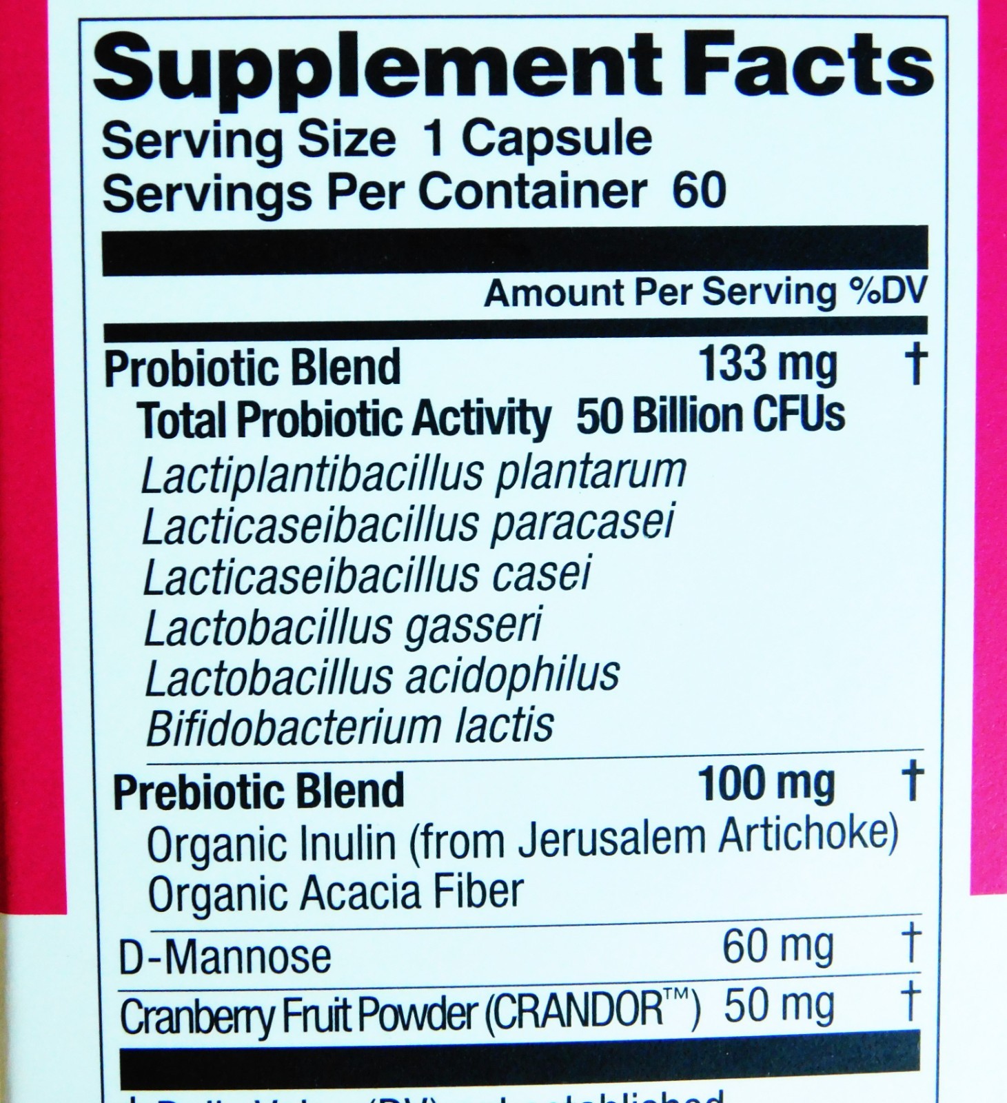 Physician’s Choice WOMEN’S Probiotic 60 Capsule count