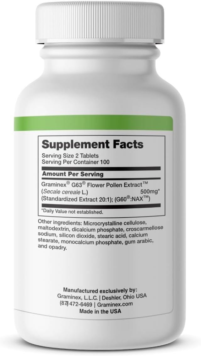 PollenAid Prostate Supplement: All Natural Prostate Support for Bladder Contr…