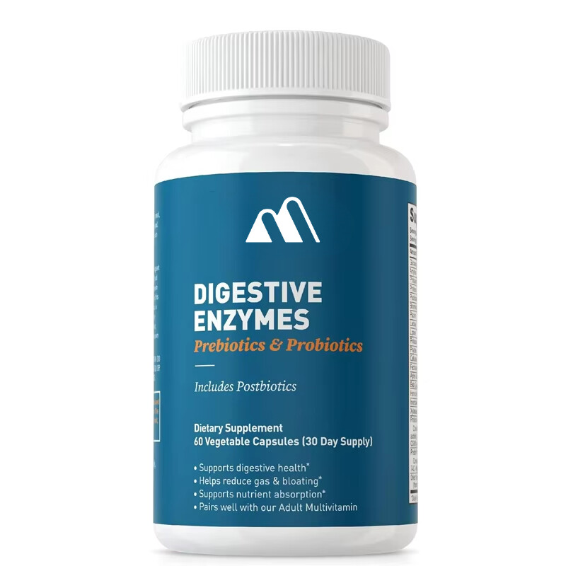 Digestive Enzymes Contains Probiotics, Prebiotics, Bromelain, Lipase