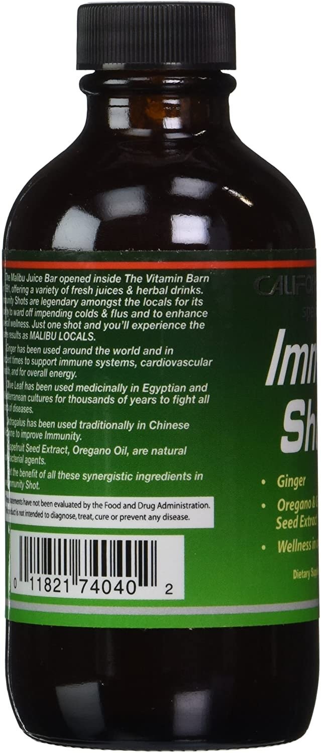 California Naturals Immunity Shots Special Formula Dietary Supplement 4 fl oz