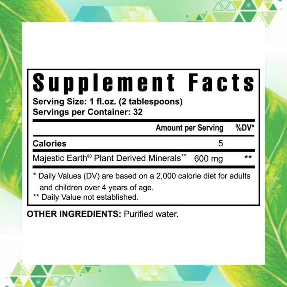 Plant-Derived Liquid Minerals – 77+ Natural Trace Minerals, 19,000mg Colloidal 3