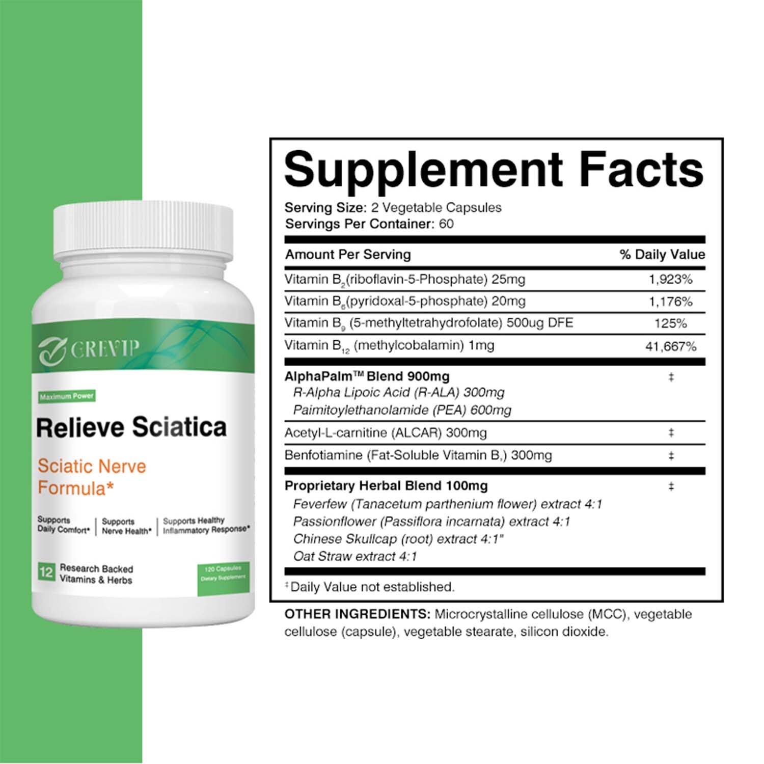 Relieve Sciatica – R-Alpha Lipoic Acid, Benfotiamine – Nervous System Health