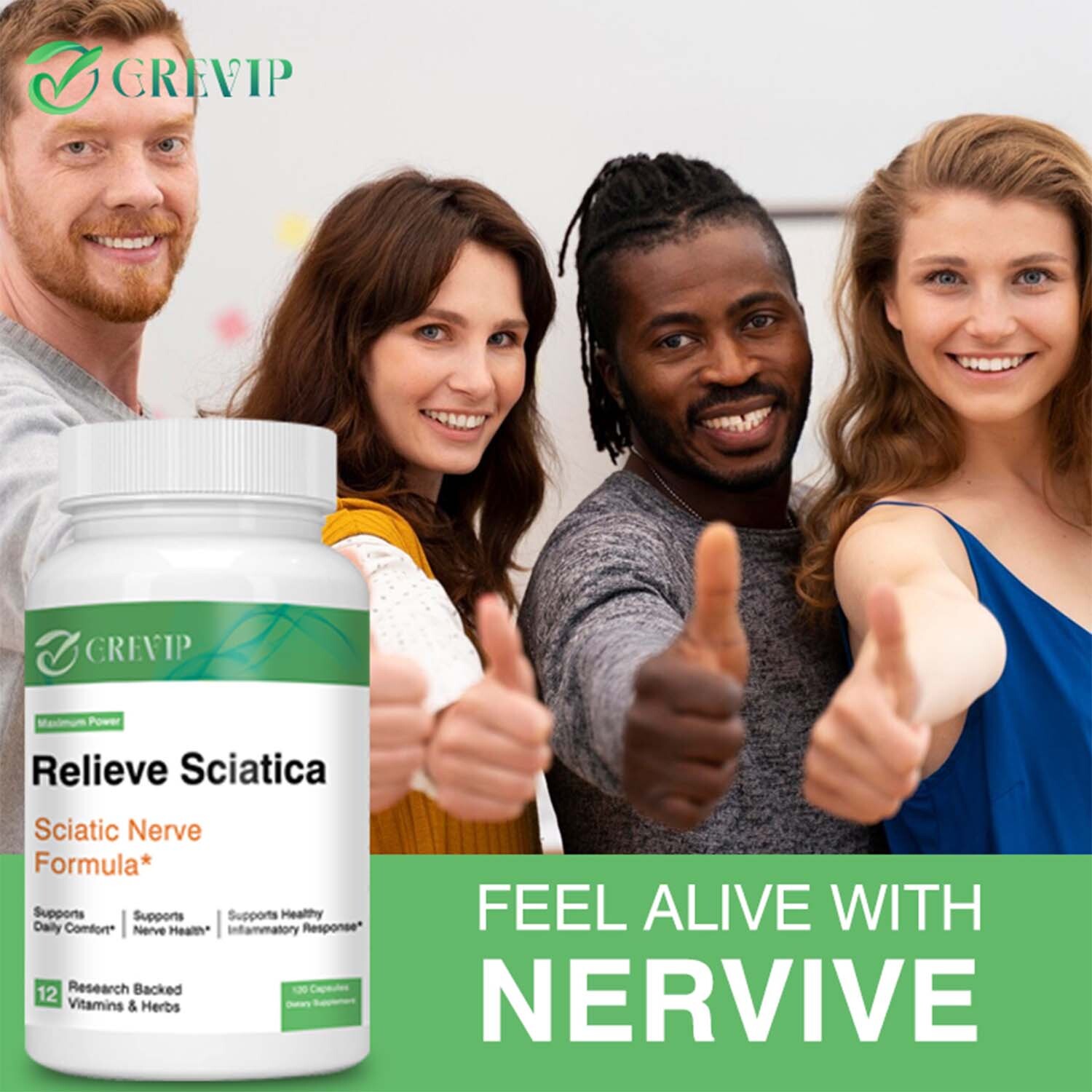 Relieve Sciatica – R-Alpha Lipoic Acid, Benfotiamine – Nervous System Health