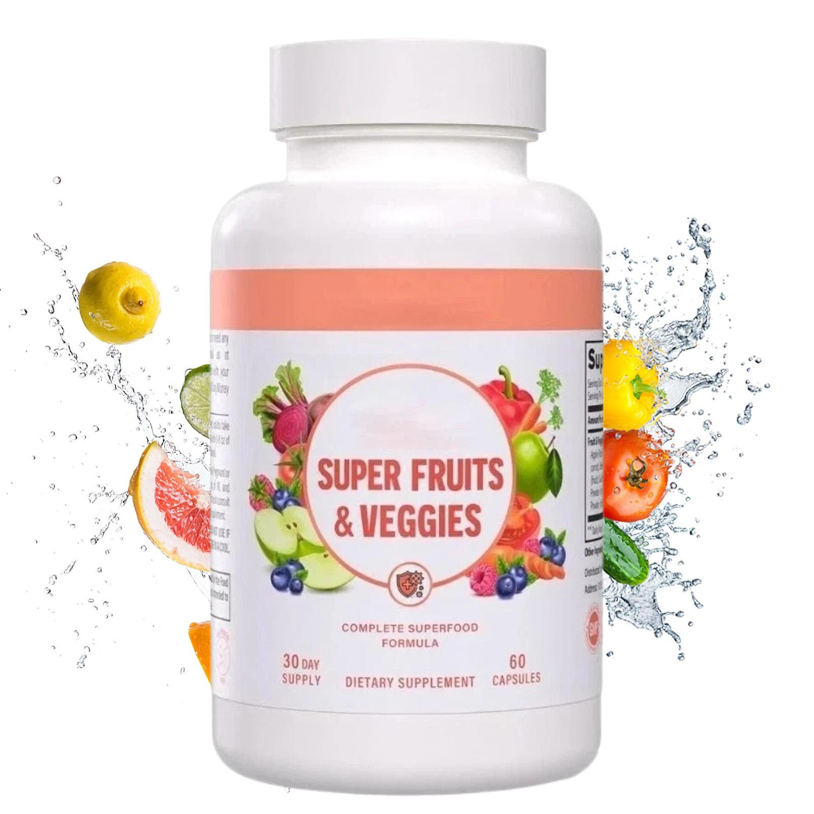 Vital Super Fruits and Veggies Powerful Daily Superfood 60 Capsules