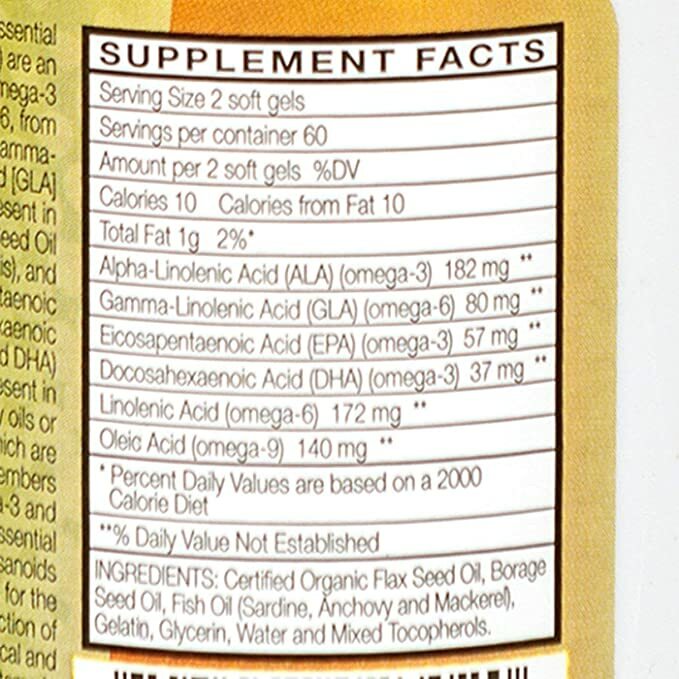Nature’s EFA, Essential Fatty Acids, 120 Caps