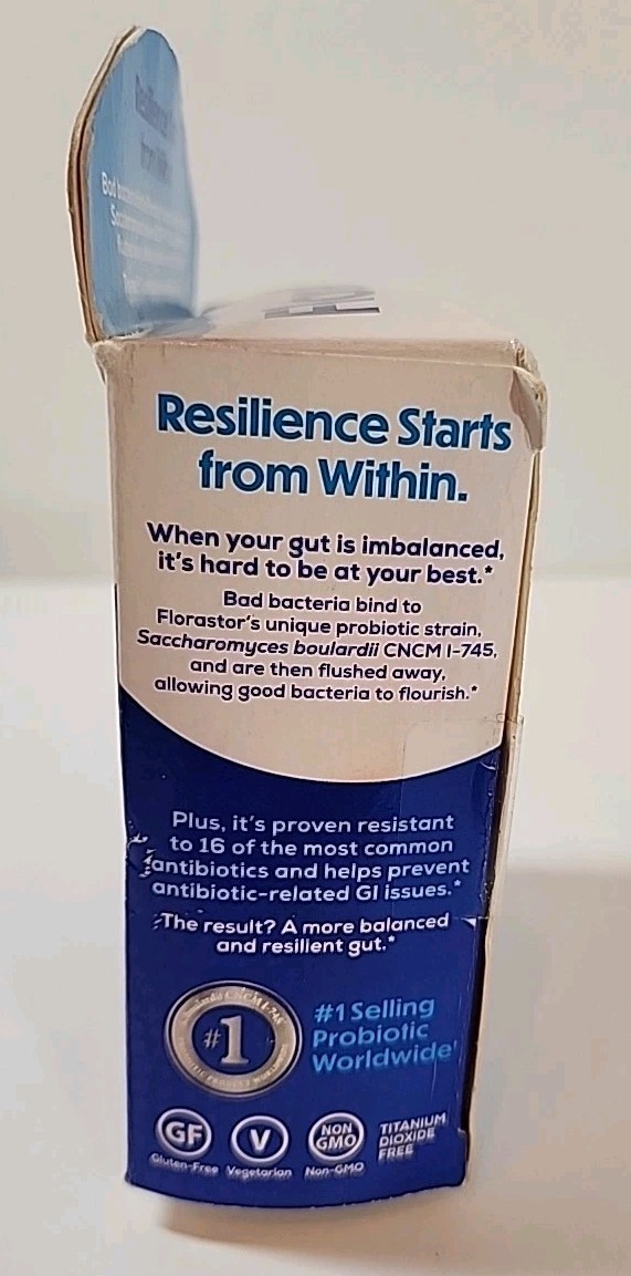 Florastor Dual Action Probiotic Suppements Veggie Caps 20 ct EXP 04/2027 SEALED
