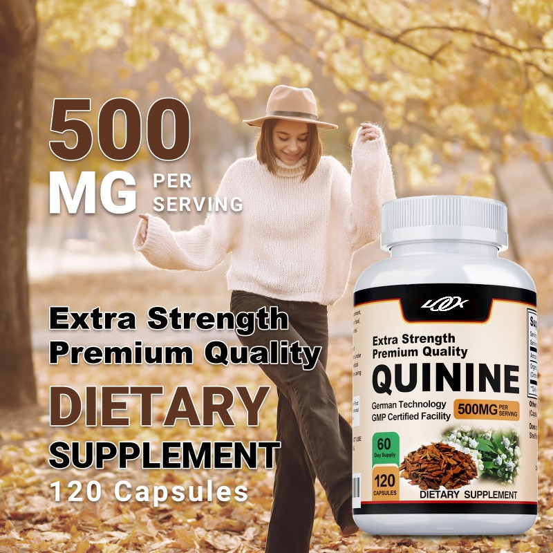Quinine Capsules 500mg – Relieve Leg Cramps, Digestive Support, Immune Support