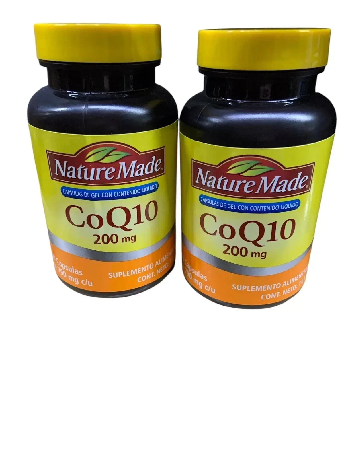 (2 pack) Nature Made CoQ10 200mg each pack – 180 capsules total