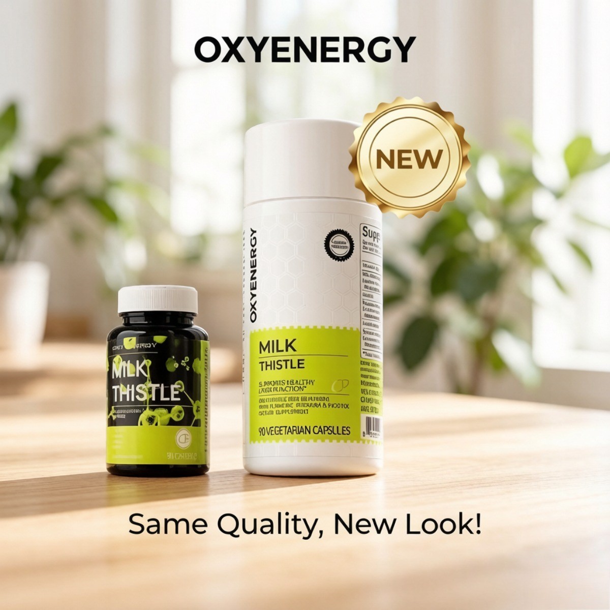 Oxyenergy Milk Thistle 300mg – 6 Herbal Blend Liver Cleanse & Detox, 90 Caps