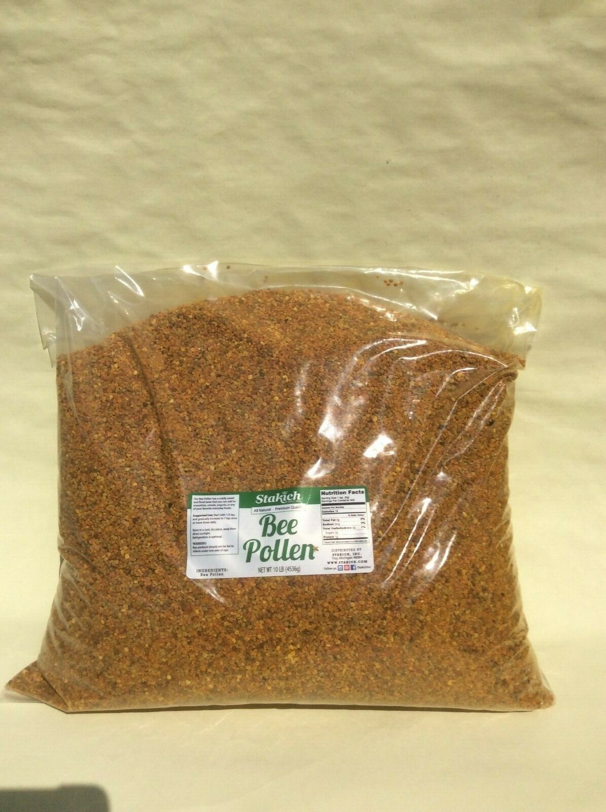 10 lb BEE POLLEN GRANULES Fresh Harvest Raw 100% Natural Pure Wild Flower SALE