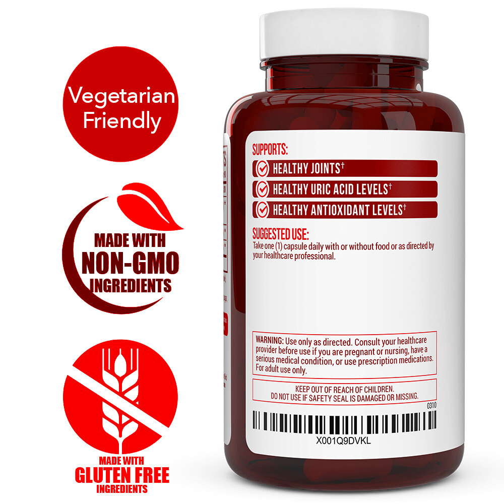 Extra Strength Tart Cherry Extract 1500mg Plus Celery Seed and Bilberry Extract