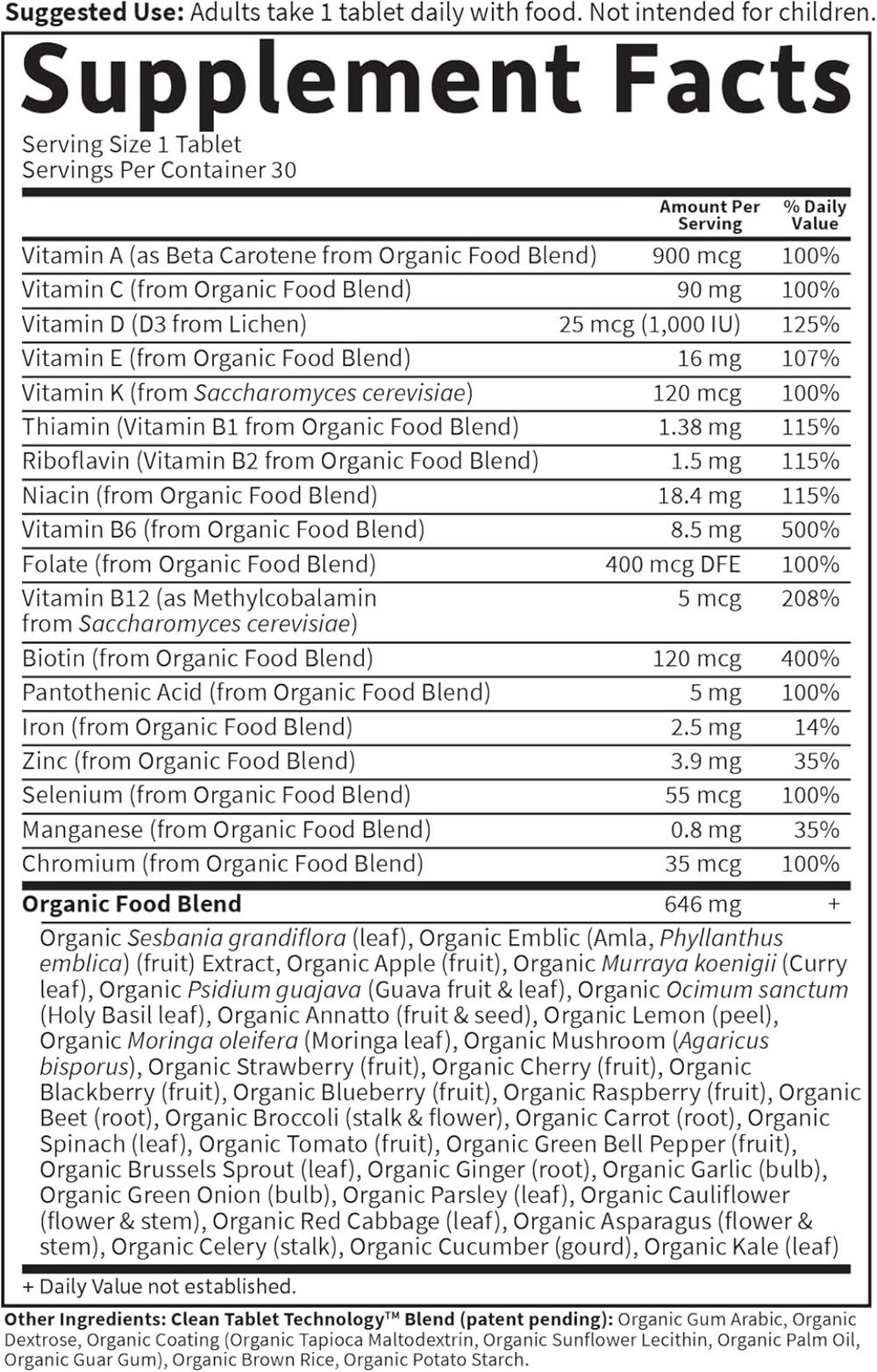 Garden of Life – Organics Women’s Once Daily – 30 Tablets