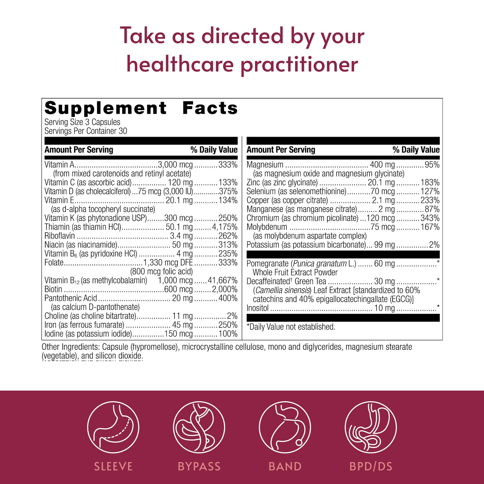 Bariatric Advantage Ultra Multivitamin with Iron – 90 Count (Pack of 1)