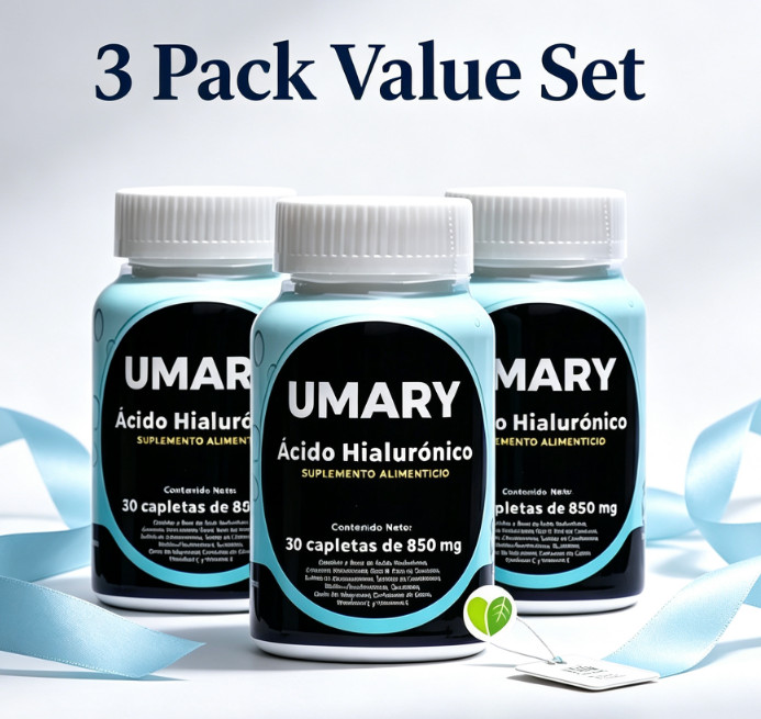 New 3 bottles Hyaluronic Acid 30 Capsules 850mg Daily Health Supplement US-
