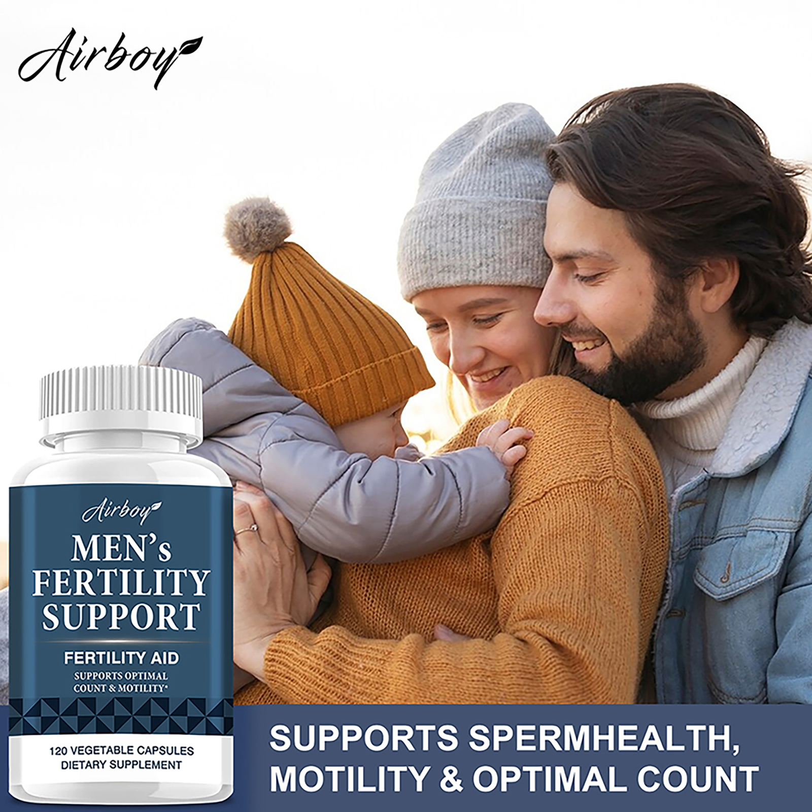 120pcs Men’s Fertility Support – Male Fertility Support,Reproductive Health