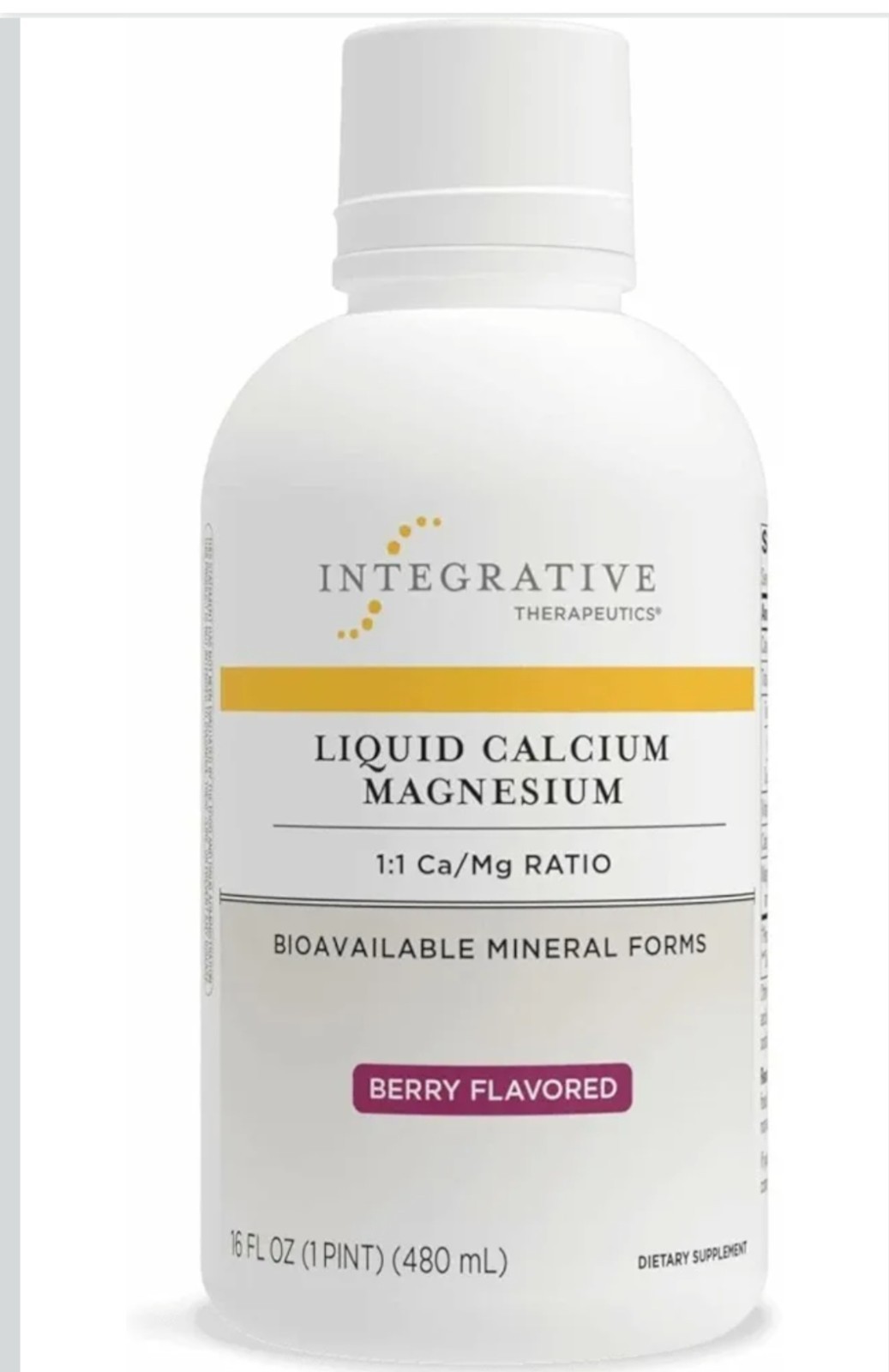 Integrative Therapeutics Liquid Calcium Magnesium Bone Health D3 Exp 8/2027