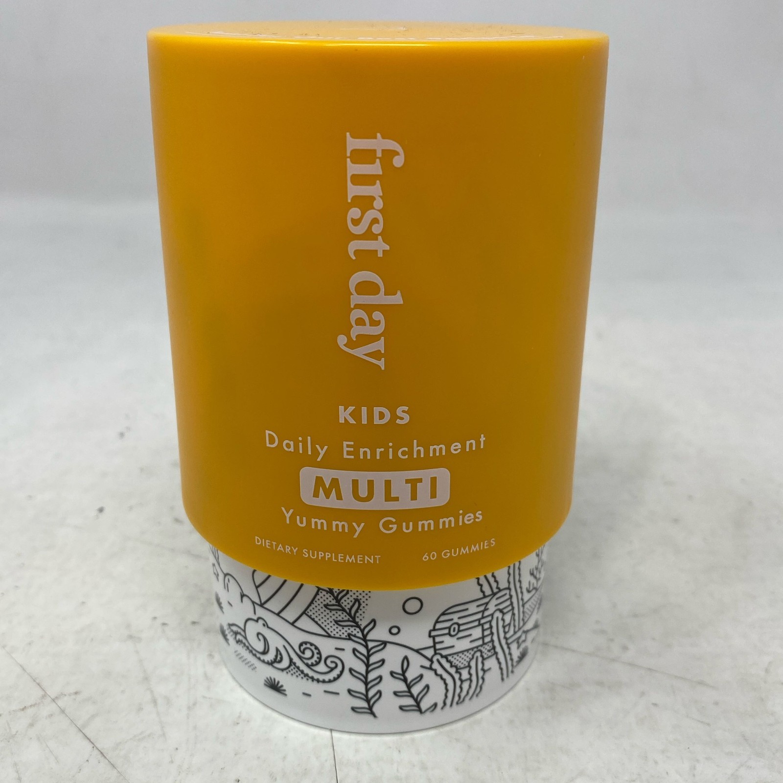 First Day Kids Multi Gummies Yellow 60ct exp 07/2026