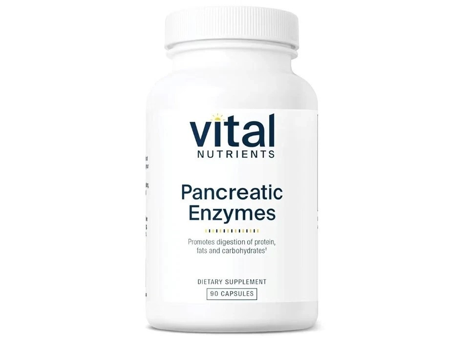 Vital Nutrients Pancreatic Enzymes 1000Mg (Full Strength) | 90 Capsules